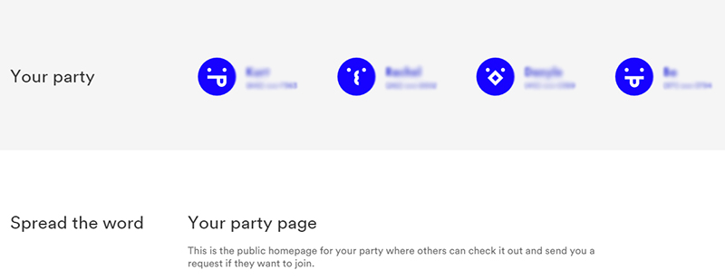 Find a Visible Party Pay group